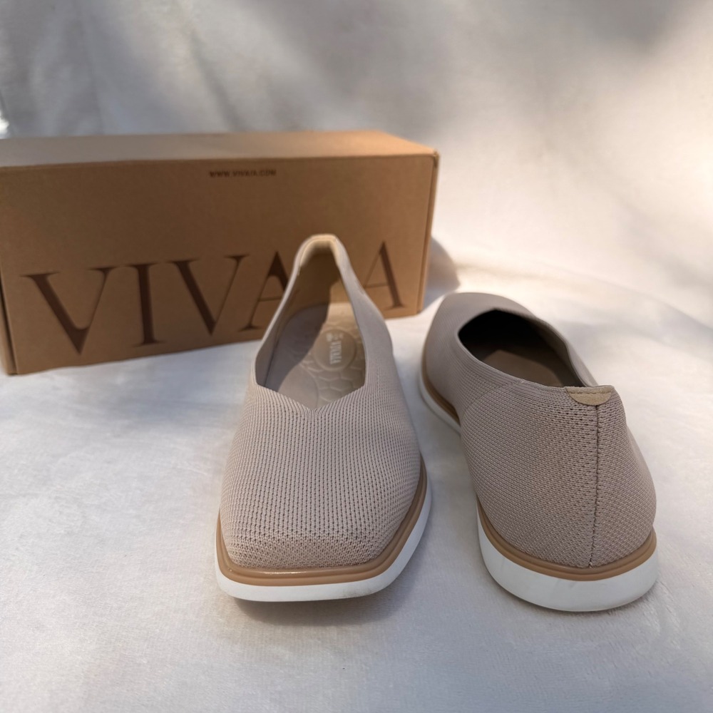 VIVAIA Mabel Almond Water-Repellent Knit Flats - EU 41.5 / US 10 - Picture 3 of 7